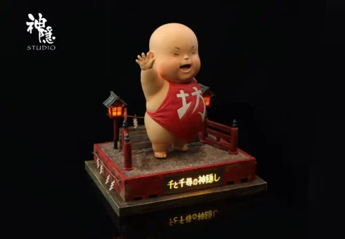 Meet Series Wave Goodbye Boh with LED - Spirited Away Resin Statue - ShenYin Studio - Image 2