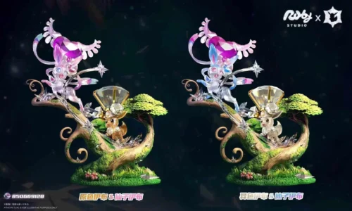 Terastallized Eevee Forest Series 001 Sylveon & Eevee - Pokemon Resin Statue - Ruby Studio - Image 1