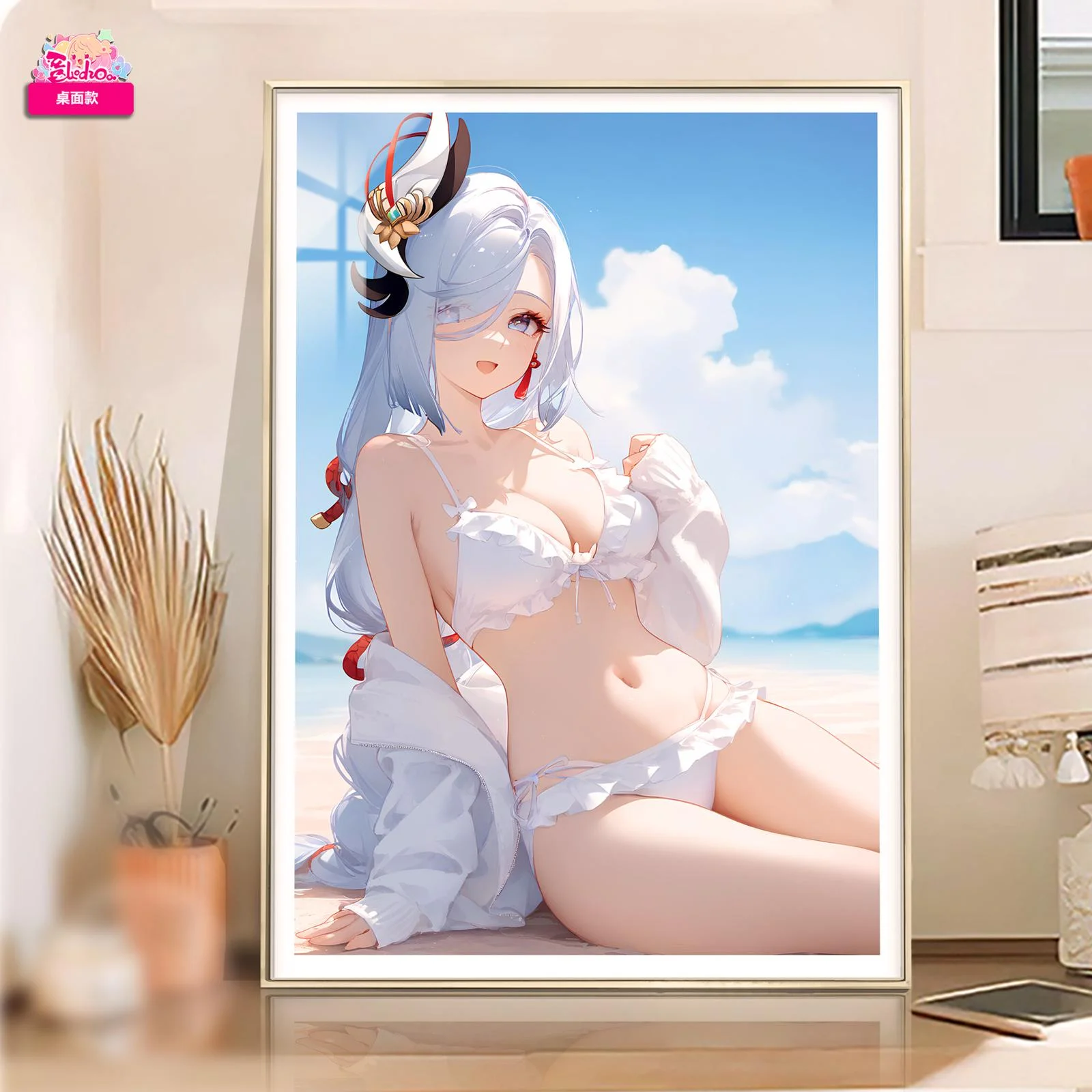 Swimsuit Ver. Shenhe Decorative Painting - Genshin Impact Decorative Painting - AMaoHuaShe Studio - Image 1