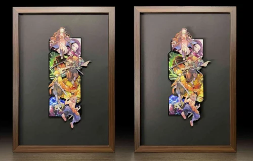 Four Main Characters 3D Fridge Magnet - Demon Slayer: Kimetsu no Yaiba Resin Statue - momo Studio - Image 1