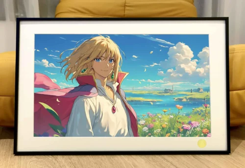 Howl Jenkins Pendragon in Wind Decorative Painting - Howl's Moving Castle - Xingkong Studio - Image 1