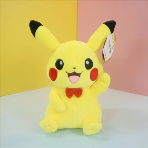 Licensed Bow Tie Pikachu Super Soft Short Plush Doll - Free Shipping - Pokemon [In Stock] - Image 1