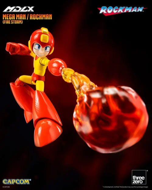 Movable Mega Man/ Rockman (Fire Storm) - Mega Man Official Statue - THREEZERO - Image 2