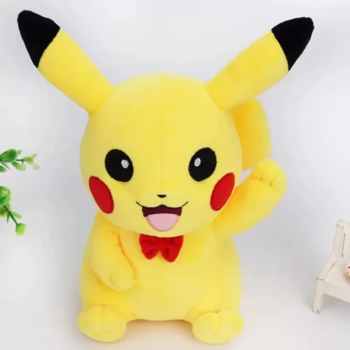 Licensed Bow Tie Pikachu Super Soft Short Plush Doll - Free Shipping - Pokemon [In Stock] - Image 2
