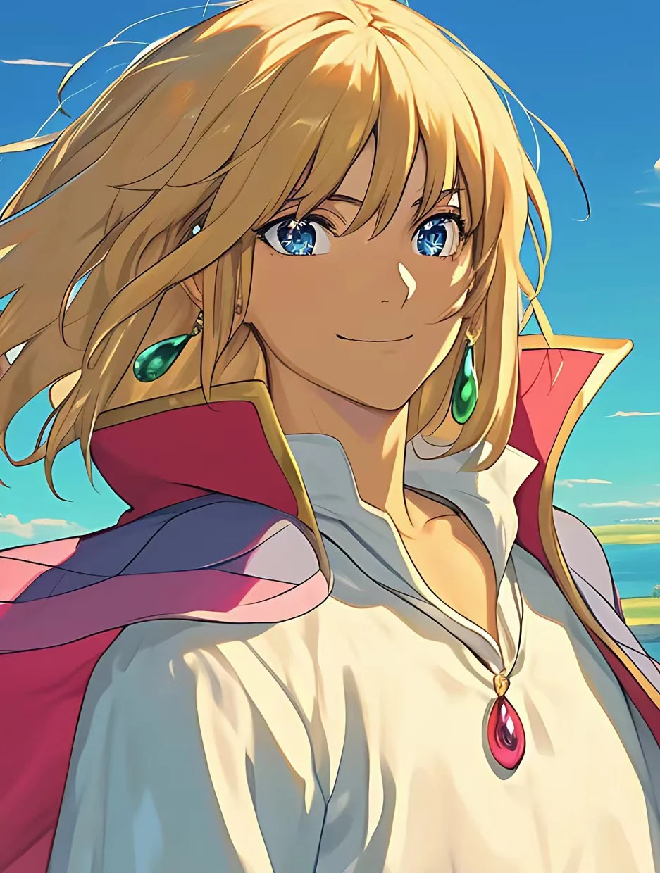 Howl Jenkins Pendragon in Wind Decorative Painting - Howl's Moving Castle - Xingkong Studio - Image 3