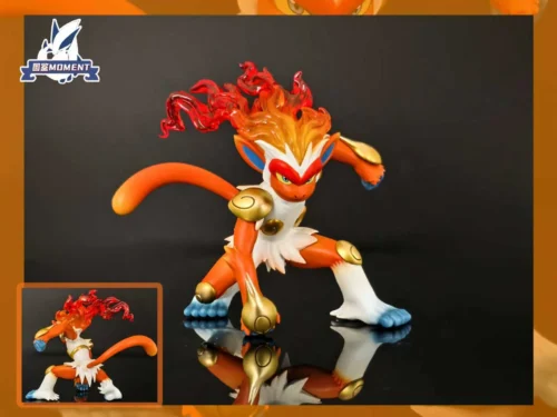 1/20 Scale World Zukan Evolution of Infernape Set - Pokemon Resin Statue - Tujian MOMENT Studios - Image 2