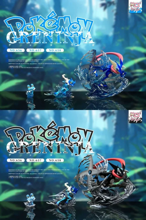 1/20 Scale World Zukan Evolution of Greninja Set - Pokemon Statue - DaiDai Studio - Image 1