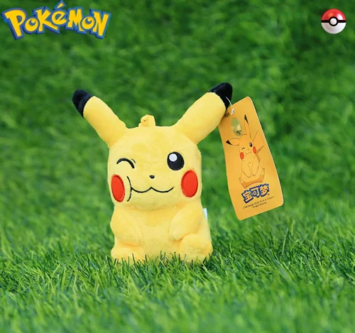 Licensed Chewing Pikachu Super Soft Short Plush Doll Charms - Free Shipping - Pokemon [In Stock] - Image 1