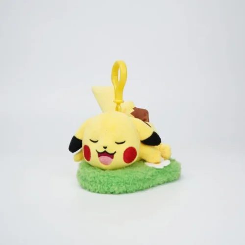 Licensed Grassland Ver. Pikachu Super Soft Short Plush Doll Charms - Free Shipping - Pokemon [In Stock] - Image 1
