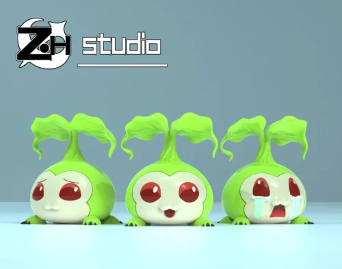 Tanemon Set - Digimon Resin Statue - ZH-Studio - Image 1