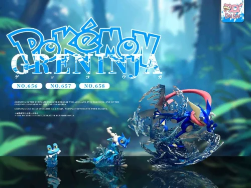 1/20 Scale World Zukan Evolution of Greninja Set - Pokemon Statue - DaiDai Studio - Image 2