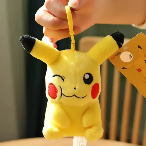 Licensed Chewing Pikachu Super Soft Short Plush Doll Charms - Free Shipping - Pokemon [In Stock] - Image 2