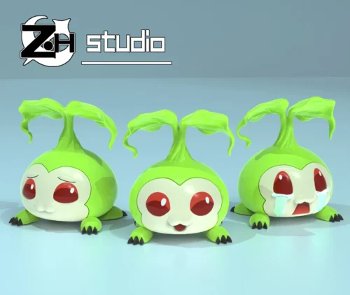 Tanemon Set - Digimon Resin Statue - ZH-Studio - Image 2
