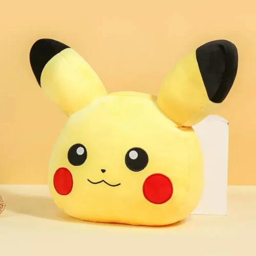 Licensed Head Pikachu Super Soft Short Plush Doll Pillow - Free Shipping - Pokemon [In Stock] - Image 2