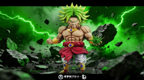 Mega Scale Super Saiyan Broly - Dragon Ball Resin Statue - ToyBirds Studio