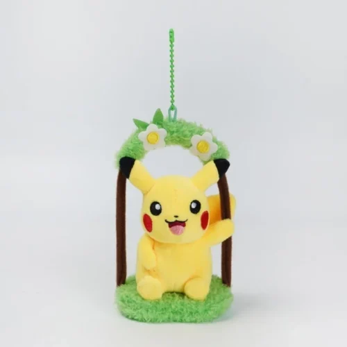 Licensed Swing Ver. Pikachu Super Soft Short Plush Doll Charms - Free Shipping - Pokemon [In Stock] - Image 1