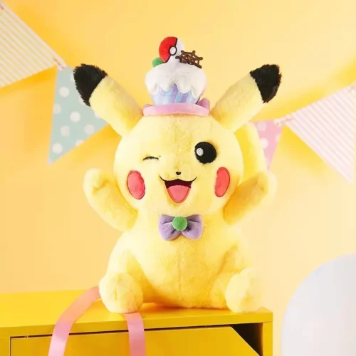 Licensed Dessert Ver. Pikachu Super Soft Short Plush Doll - Free Shipping - Pokemon [In Stock] - Image 1