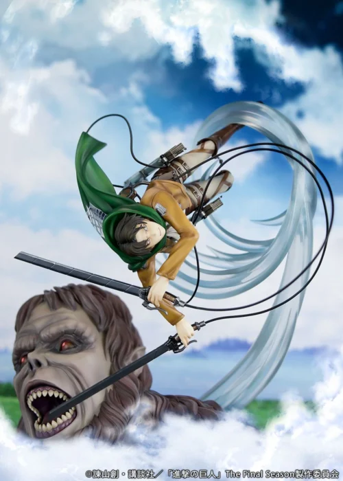 Levi Ackerman & Beast Titan - Attack On Titan Official Statue - PROOF - Image 1