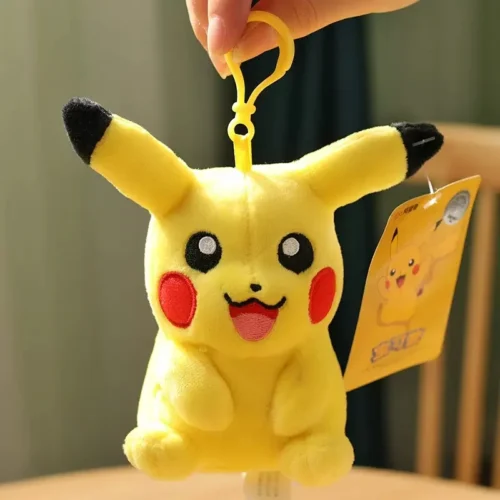 Licensed Happy Pikachu Super Soft Short Plush Doll Charms - Free Shipping - Pokemon [In Stock] - Image 2
