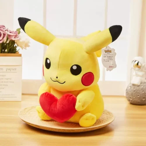 Licensed Hugging Heart Pikachu Super Soft Short Plush Doll - Free Shipping - Pokemon [In Stock] - Image 2