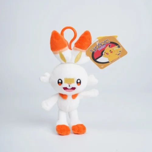 Licensed Scorbunny Super Soft Short Plush Doll Charms - Free Shipping - Pokemon [In Stock] - Image 1