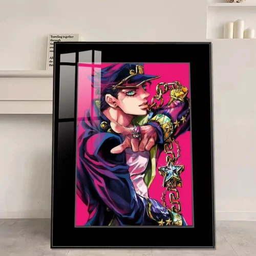 Pink Style Jotaro Kujo Decorative Painting - JoJo's Bizarre Adventure Decorative Painting - JuZi Studio