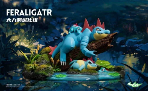 1/20 Scale World Zukan Evolution of Feraligatr Set - Pokemon Resin Statue - SK Studios [Pre-Order] - Image 1