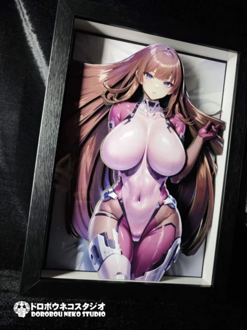 DSHT-007 Asuka Koukawa 3D Decorative Painting - Mahou Kaiju Series - Dorobou Neko Studio - Image 2