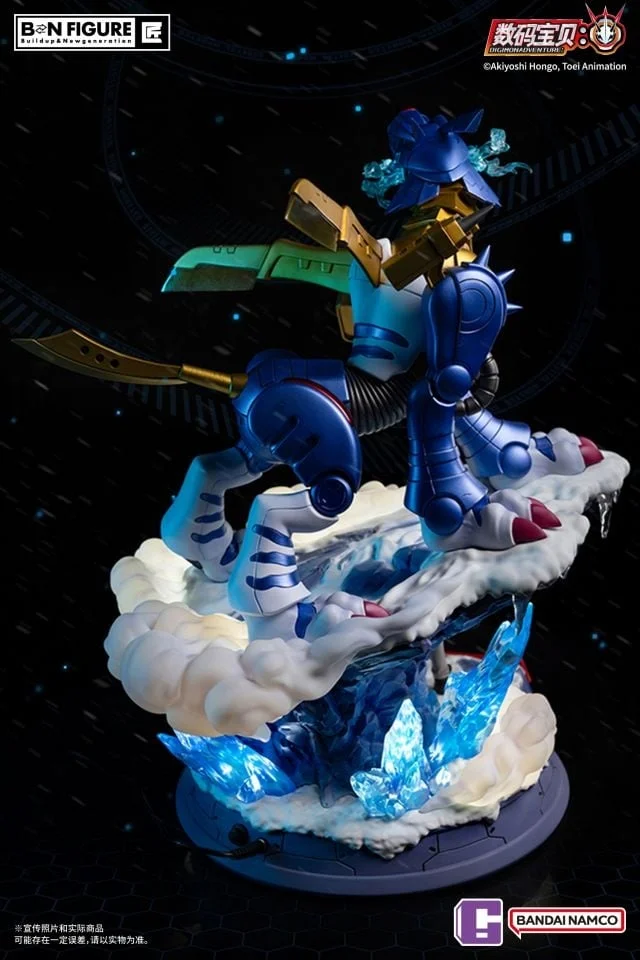 Yamato Matt Ishida & Metal Garurumon with LED - Digimon Official Resin Statue - BANDAI NAMCO - Image 3
