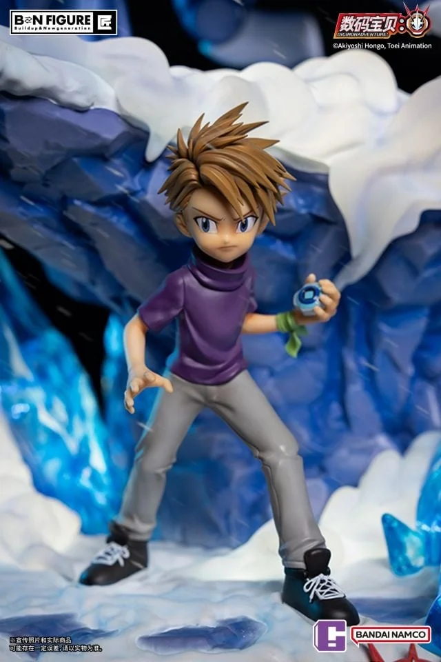 Yamato Matt Ishida & Metal Garurumon with LED - Digimon Official Resin Statue - BANDAI NAMCO - Image 4