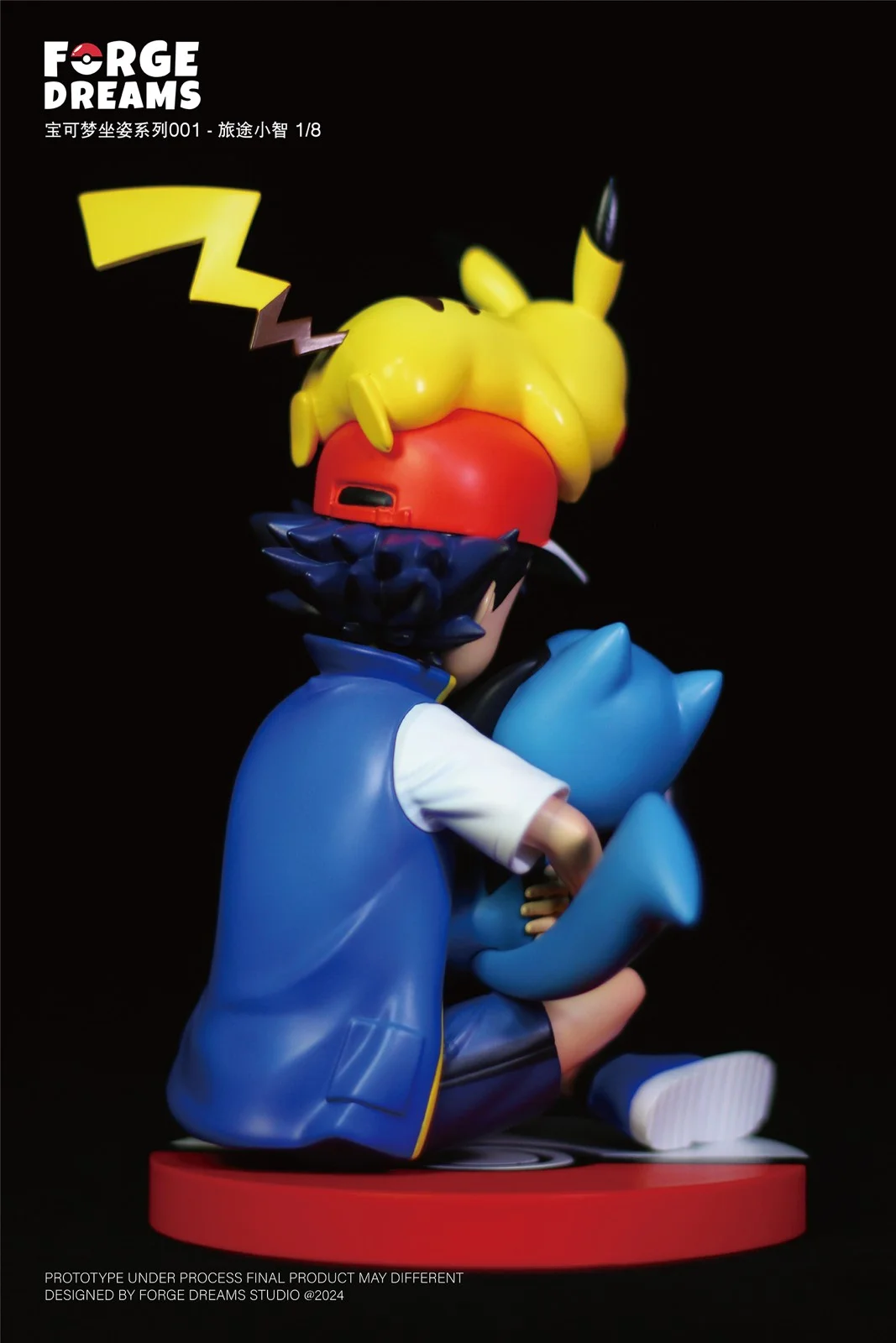1/20 & 1/8 Scale World Zukan Journey Ash Ketchum & Pikachu & Riolu - Pokemon Resin Statue - Forge Dreams Studio - Image 4