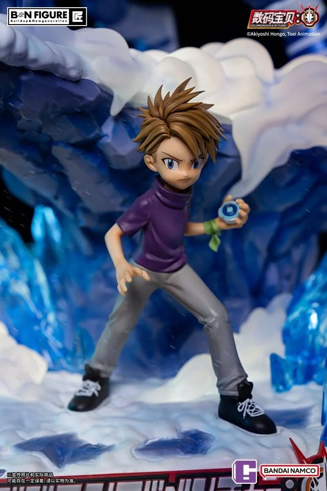 Yamato Matt Ishida & Metal Garurumon with LED - Digimon Official Resin Statue - BANDAI NAMCO - Image 5