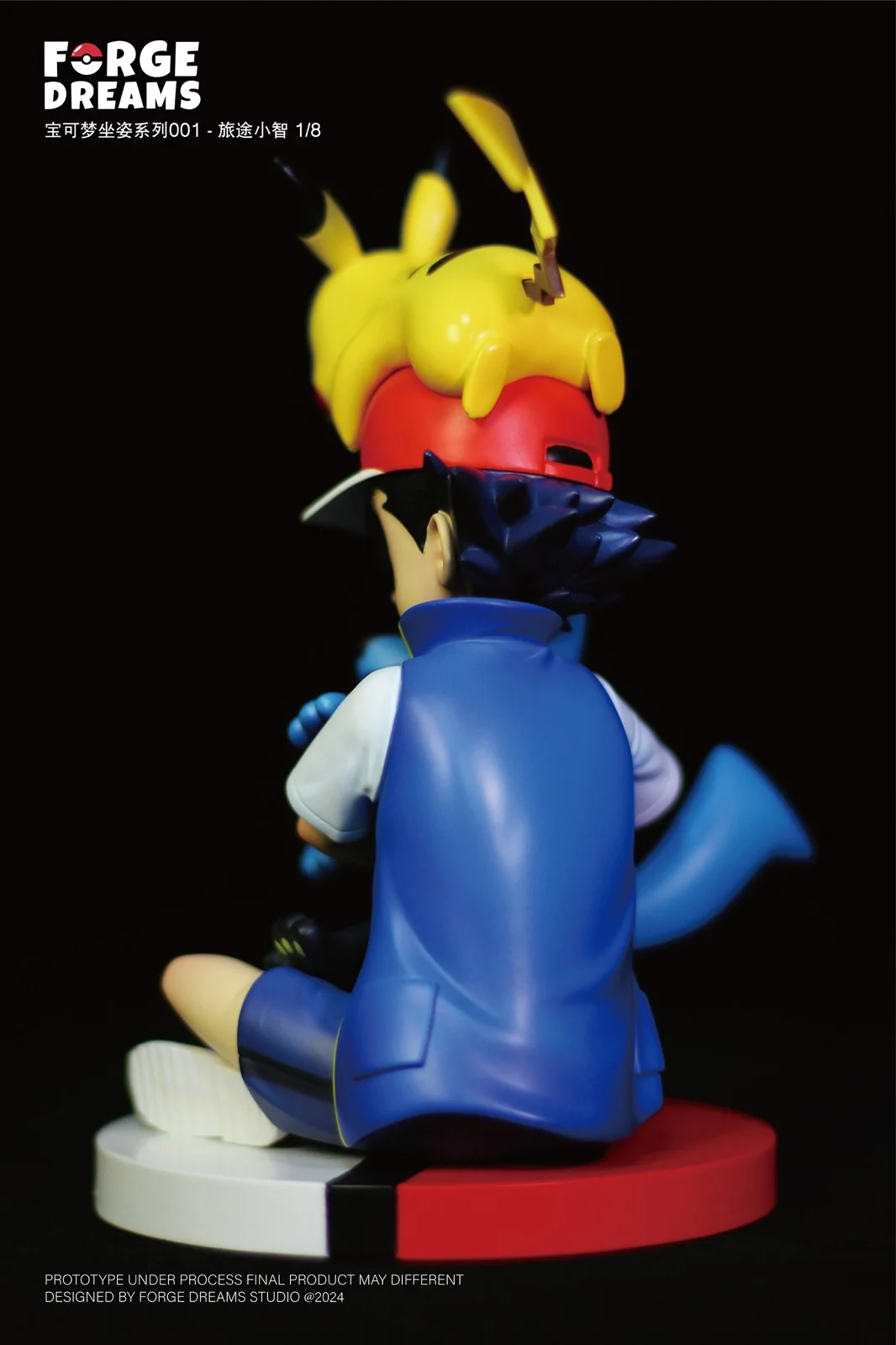 1/20 & 1/8 Scale World Zukan Journey Ash Ketchum & Pikachu & Riolu - Pokemon Resin Statue - Forge Dreams Studio - Image 5