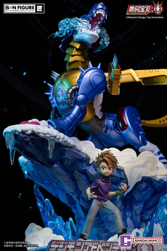 Yamato Matt Ishida & Metal Garurumon with LED - Digimon Official Resin Statue - BANDAI NAMCO - Image 6
