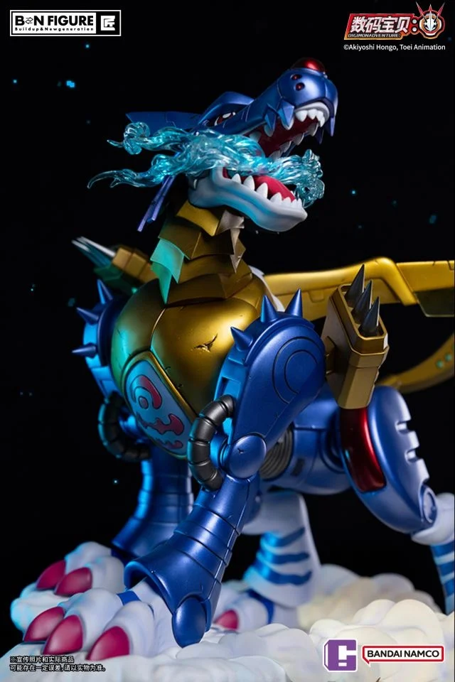 Yamato Matt Ishida & Metal Garurumon with LED - Digimon Official Resin Statue - BANDAI NAMCO - Image 7