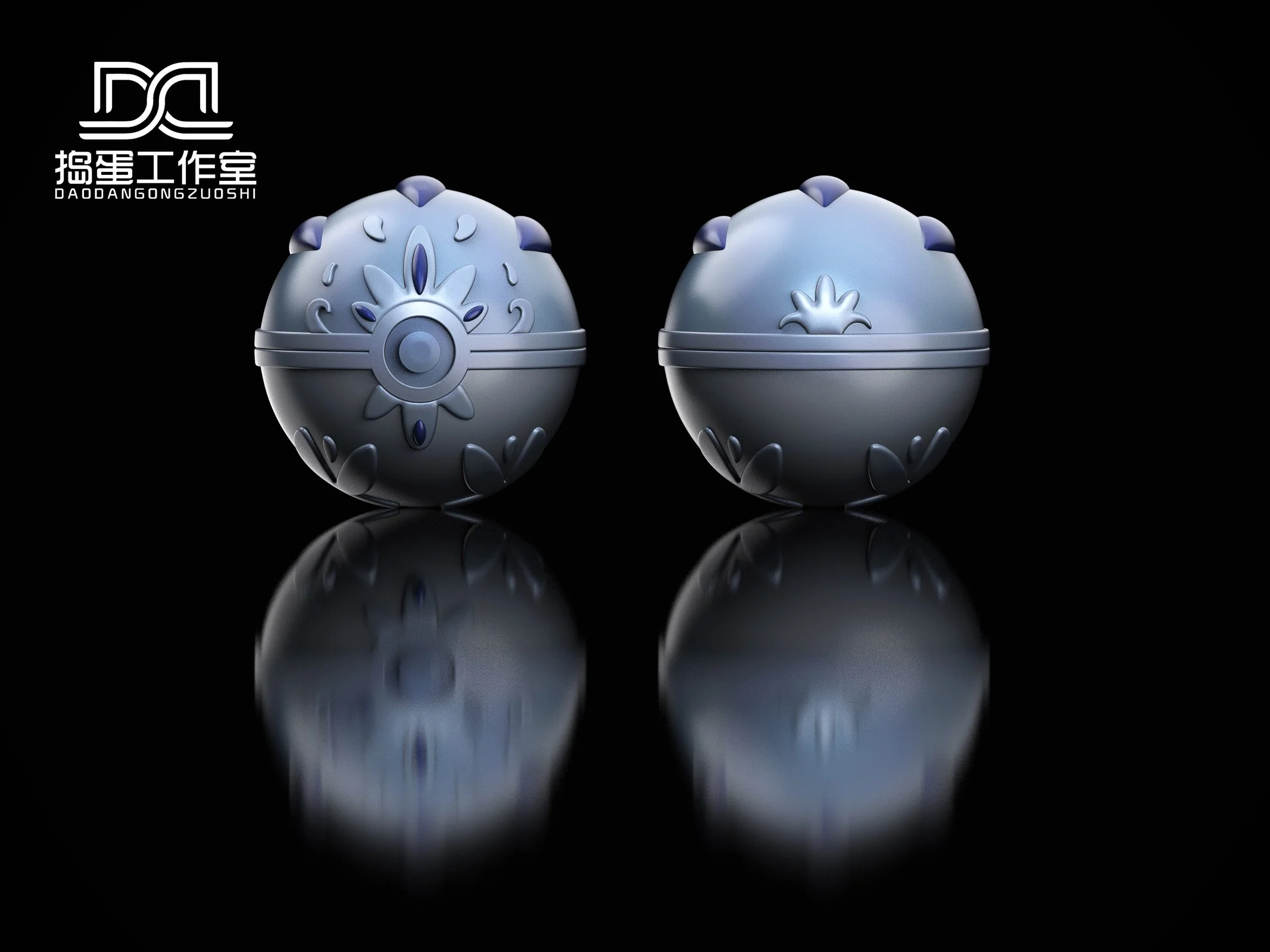 Original Pokeball Series 001 Horizons Diamond Pokeball - Pokemon Resin Statue - DaoDan Studio - Image 1