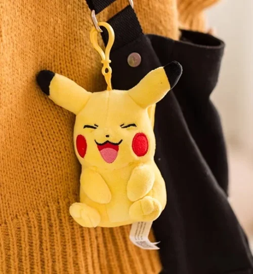 Licensed Crinkling Pikachu Super Soft Short Plush Doll Charms - Free Shipping - Pokemon [In Stock] - Image 1