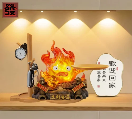 Lucky Calcifer with LED - Howl's Moving Castle Resin Statue - Fa-Studios