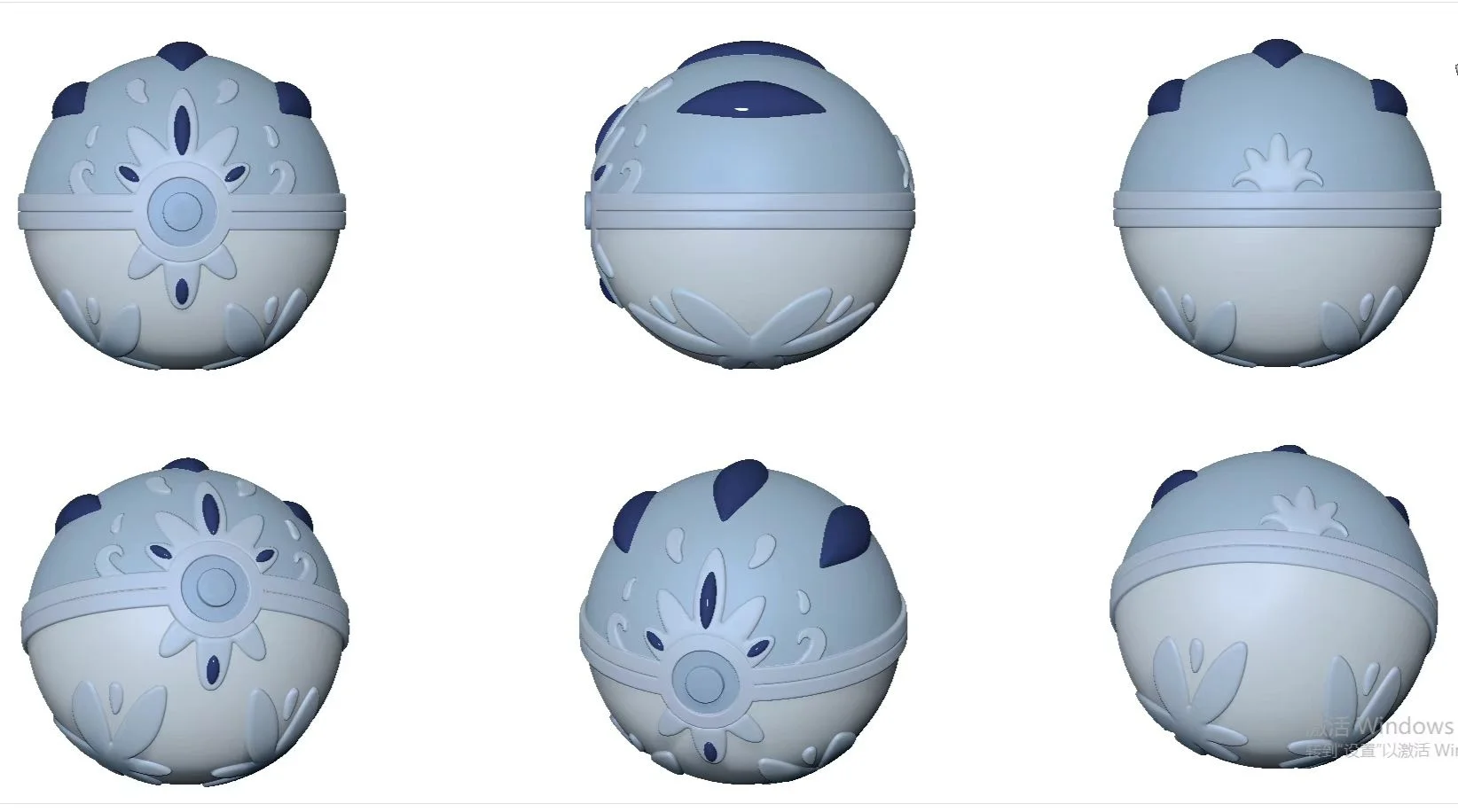 Original Pokeball Series 001 Horizons Diamond Pokeball - Pokemon Resin Statue - DaoDan Studio - Image 2