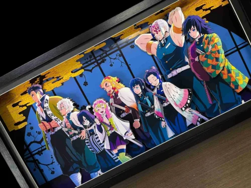 3D Decorative Paint of Nine Hashira - Demon Slayer: Kimetsu no Yaiba Decorative Painting - Mystical Art Studios - Image 2