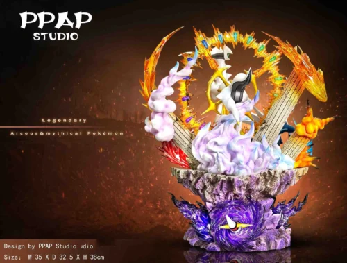 Arceus & Legendary Pokémon with LED - Pokemon Resin Statue - PPAP Studios - Image 2