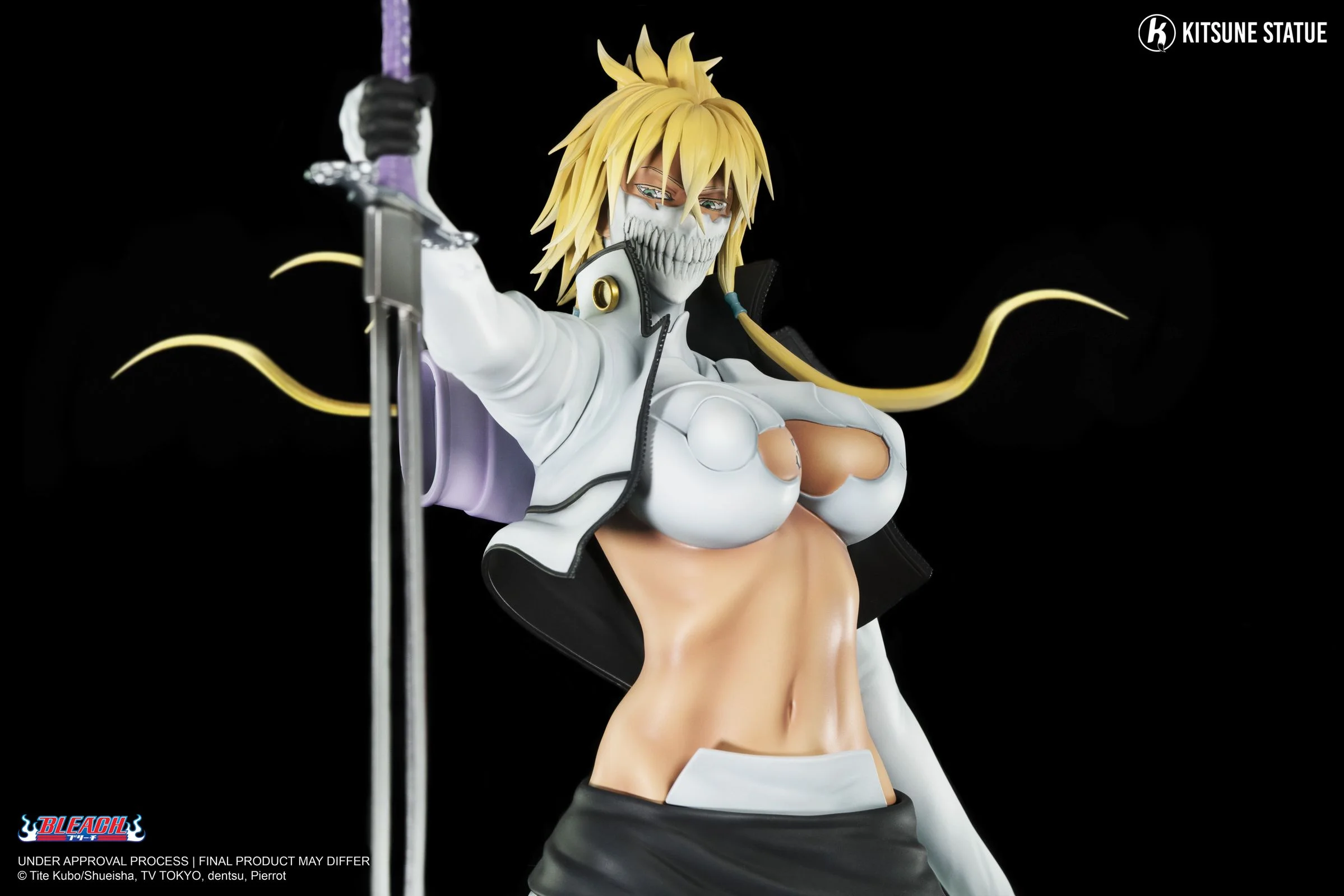 1/4 Scale Licensed Tres 3rd Espada Tier Harribel - Bleach Resin Statue - Kitsune Statue - Image 8