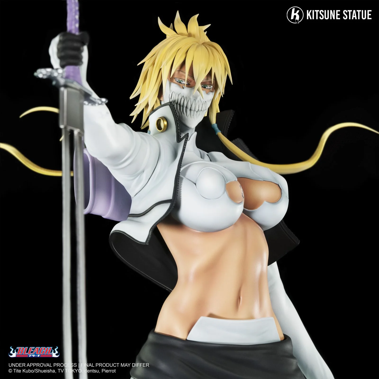 1/4 Scale Licensed Tres 3rd Espada Tier Harribel - Bleach Resin Statue - Kitsune Statue - Image 9