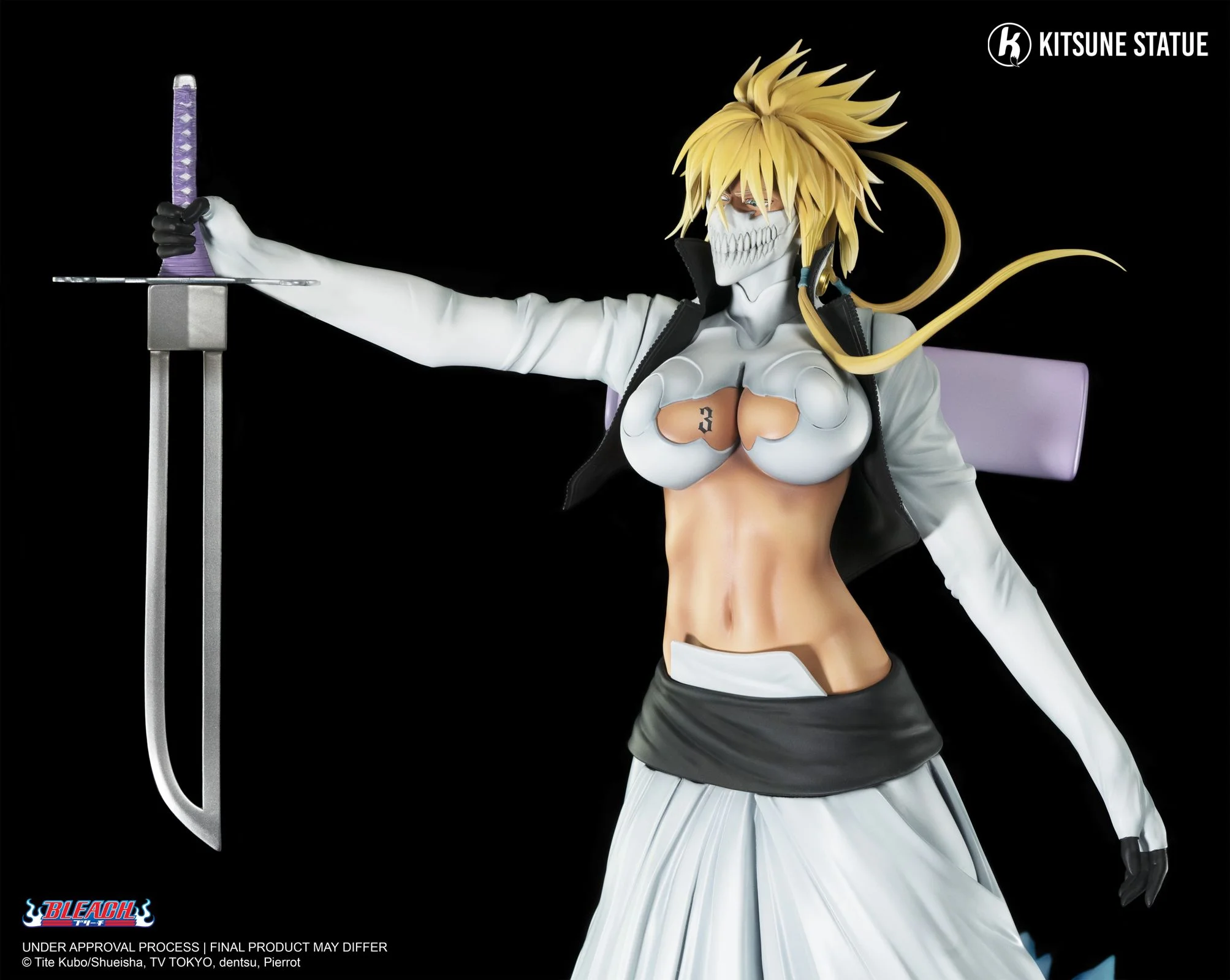 1/4 Scale Licensed Tres 3rd Espada Tier Harribel - Bleach Resin Statue - Kitsune Statue - Image 11