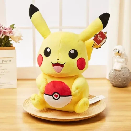 Licensed Pokeball Pikachu Super Soft Short Plush Doll - Free Shipping - Pokemon [In Stock] - Image 1