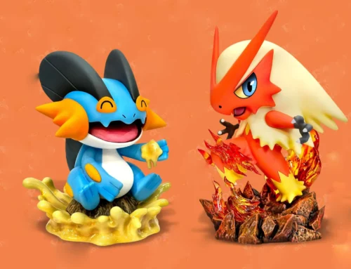 Little Fatty Series Blaziken & Swampert - Pokemon Resin Statue - PPAP Studios - Image 1