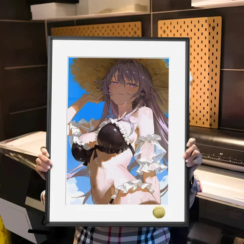 A3 & 4K Size Swimsuit Ver. The Herta Decorative Painting - Honkai: Star Rail Decoration Painting - HuangGua Studio