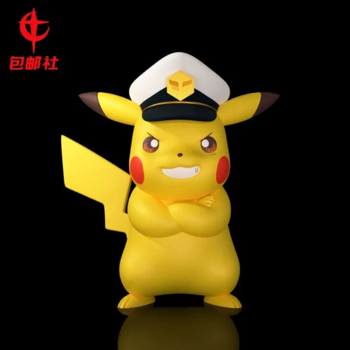 Small & 1/1 Scale Captain Pikachu - Pokemon Resin Statue - BaoYouShe Studio - Image 1