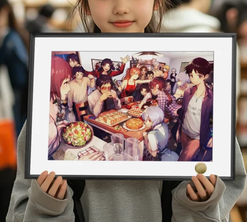 A3 & 4K Size Dinner Party Decorative Painting - (EVA) Neon Genesis EVAngelion Decoration Painting - HuangGua Studio