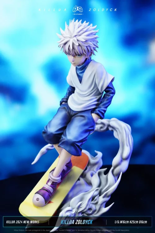 1/6 Scale Skateboard Killua Zoldyck - HUNTER X HUNTER Resin Statue - PG Studio - Image 2